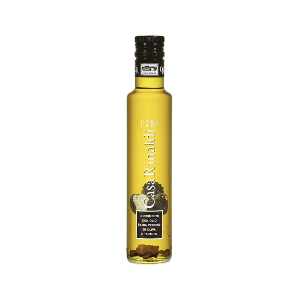Casa Rinaldi Taliansky extra panenský olivový olej s čiernou letnou hľuzovkou "Condimento con Olio Extra Vergine di Oliva e Tartufo" 250ml Casa Rinal
